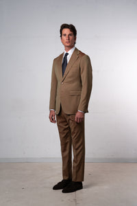 Herringbone Beige Solaro Suit - Traje a medida BUND