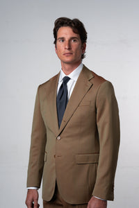 Herringbone Beige Solaro Suit - Traje a medida BUND
