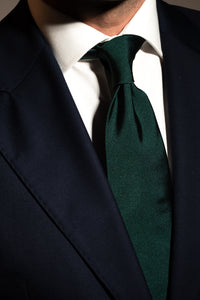 Corbata Lisa Verde de seda - BUND