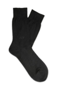 Black Short Plain Socks