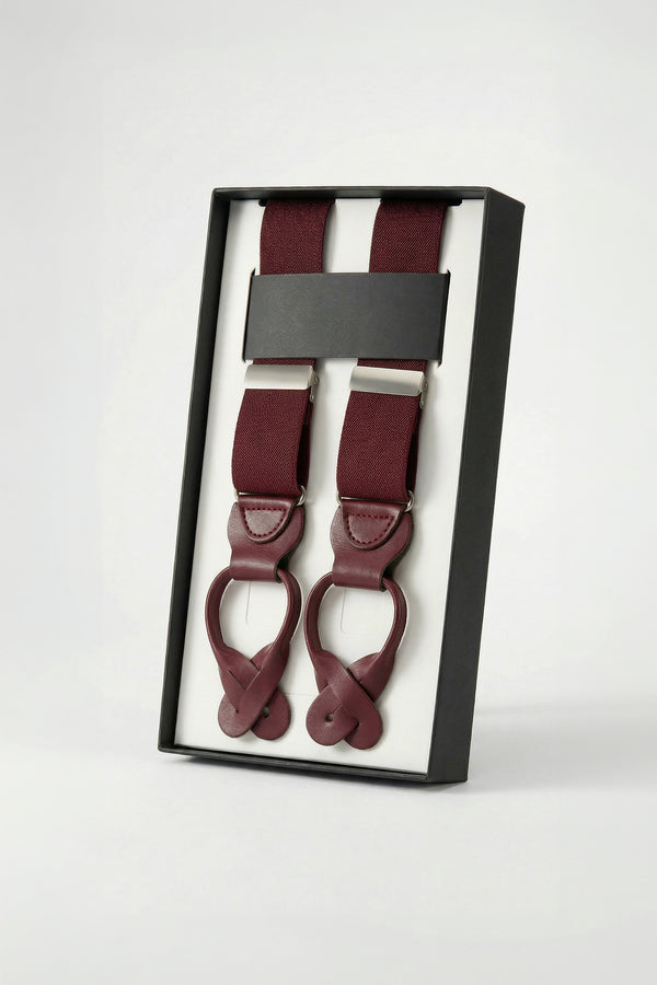 Tirantes Lisos Granate