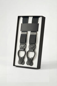 Tirantes Lisos Gris con cuero - BUND