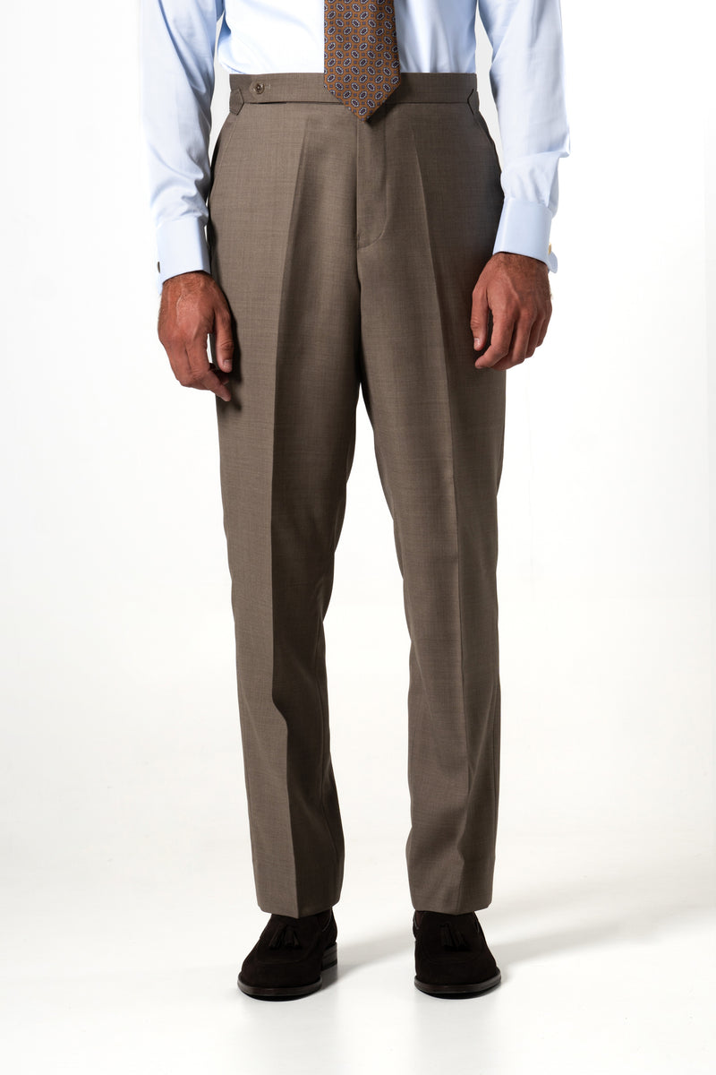 Plain Wool Vison Tailoring Pants