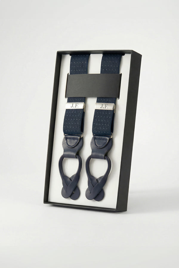 Tirantes Micropuntos Azul Marino