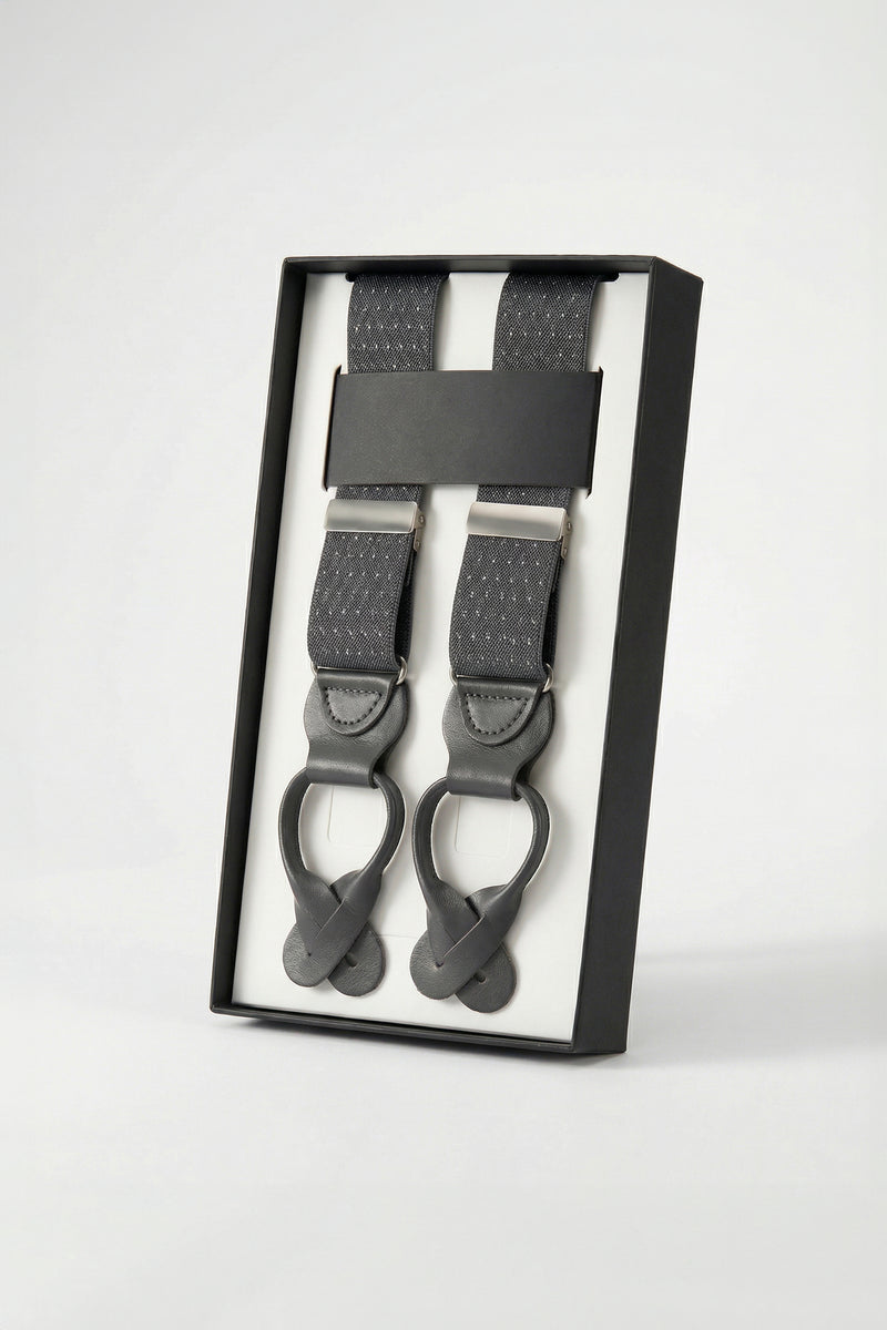 Garnet Microdot Suspenders