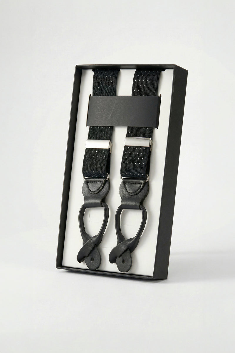 Black Microdot Suspenders