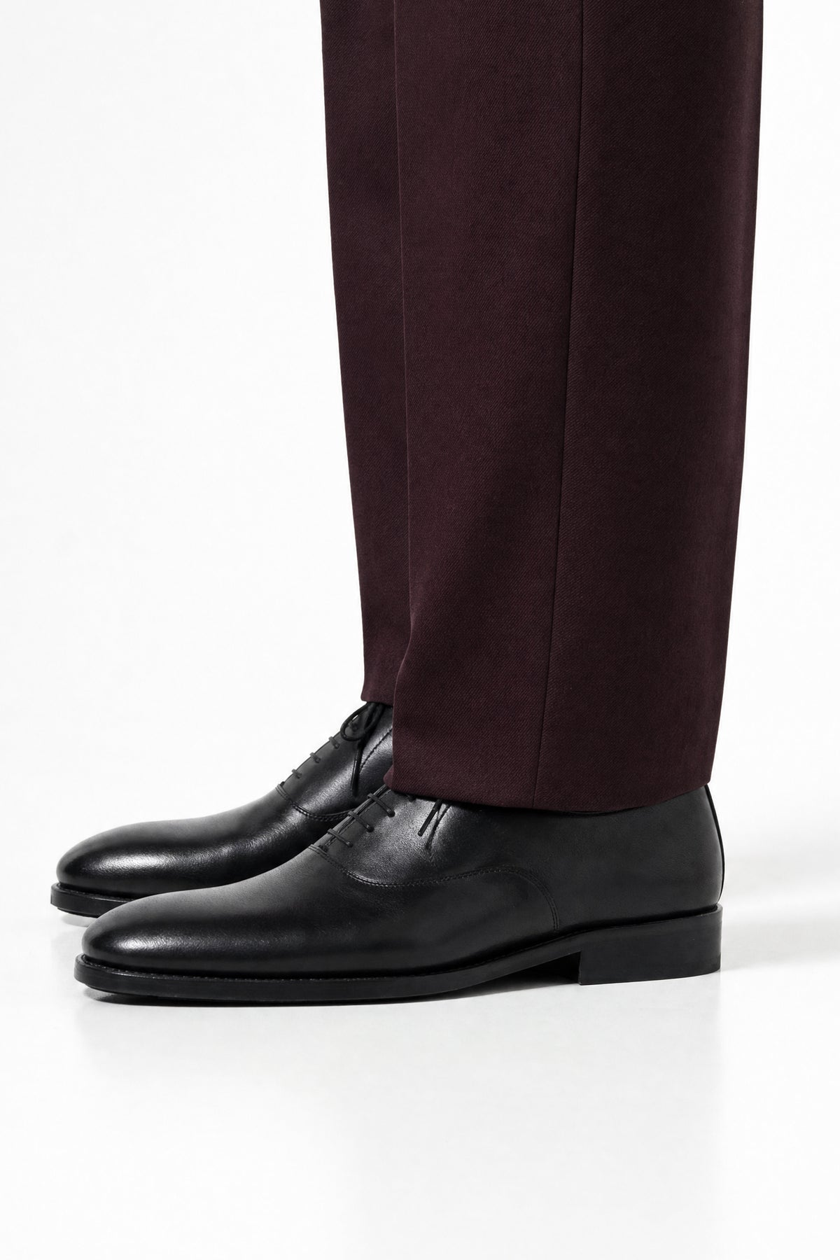 Burgundy Tropical Wool Pants