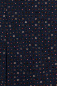 Mid Flowers 3-Fold Tie - Navy