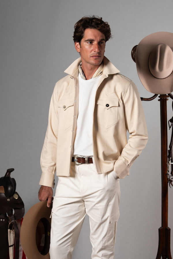 Twill Ecru Overshirt