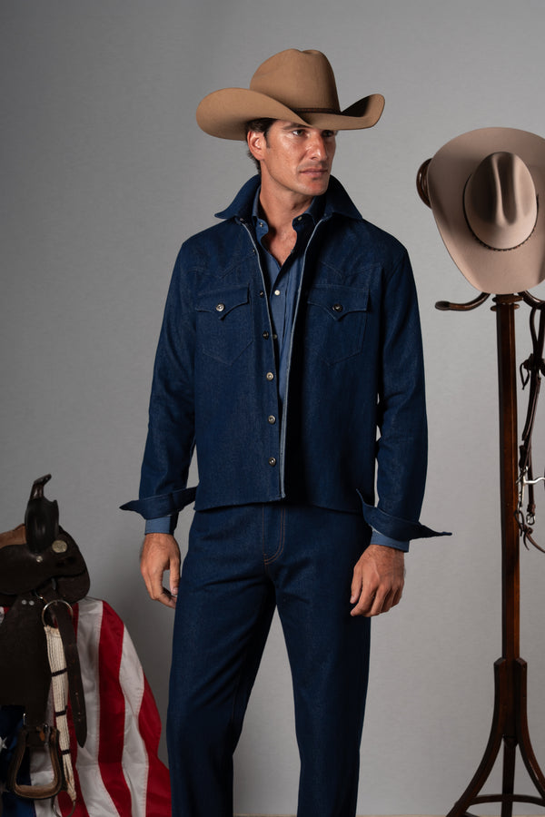 Blue Western Overshirt