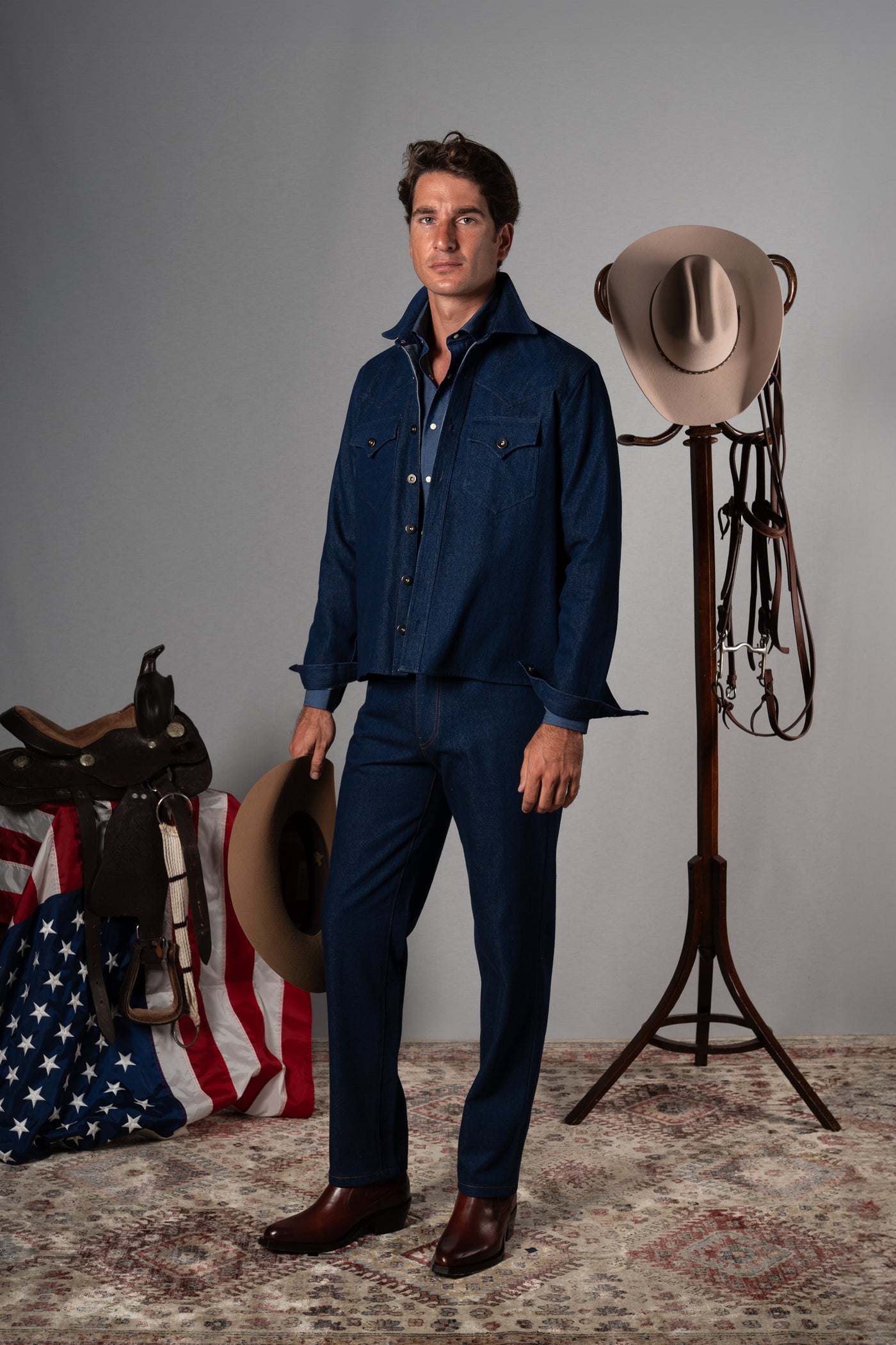 Blue Western Overshirt - Camisa BUND