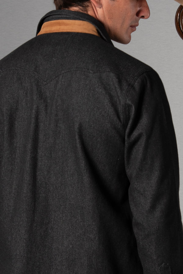 Black Western Overshirt