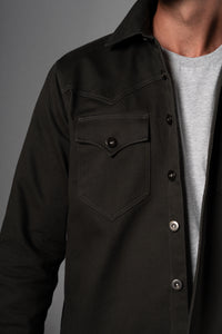 Twill Dark Grey Overshirt - Camisa BUND