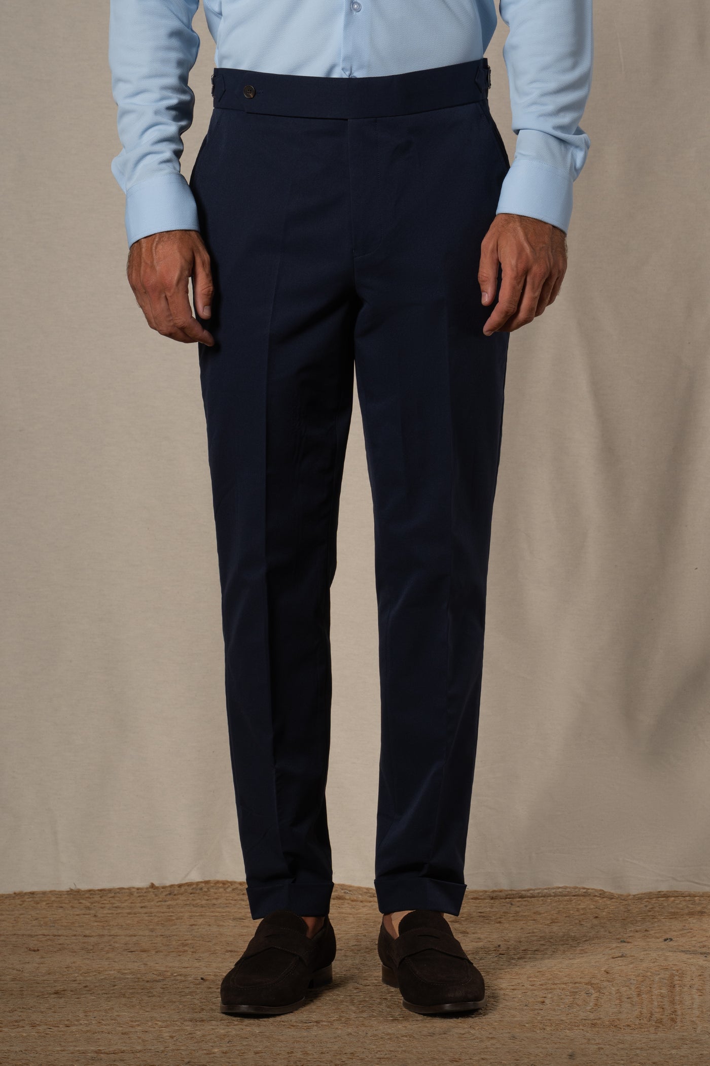 Plain Technical Dark Navy Soft Suit