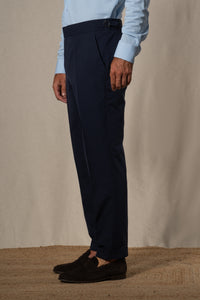 Plain Technical Dark Navy Soft Suit