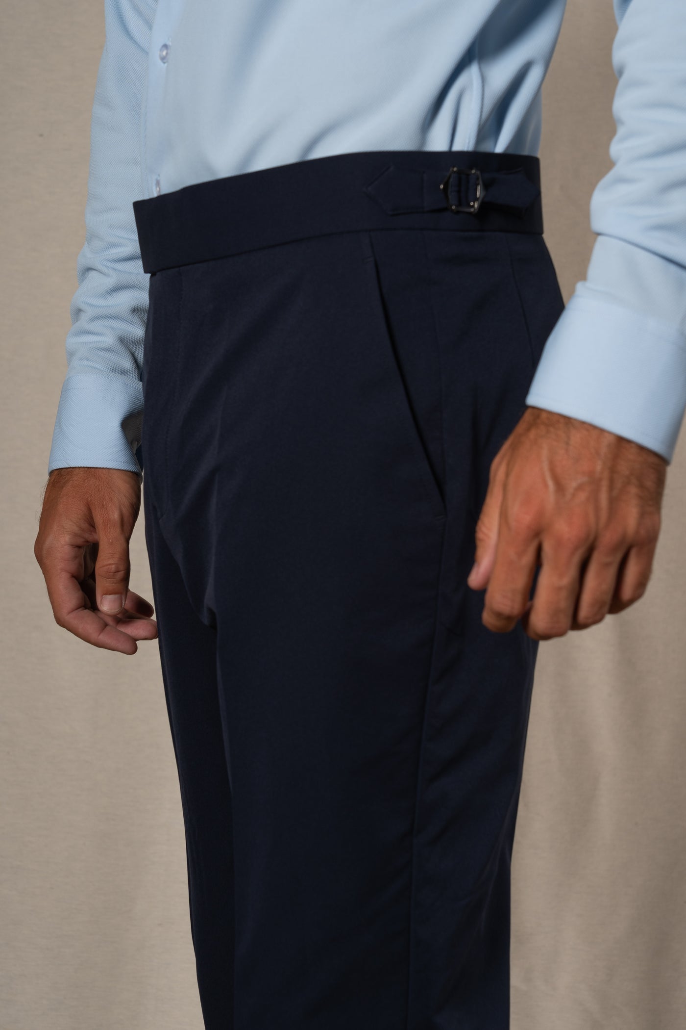 Plain Technical Dark Navy Soft Suit