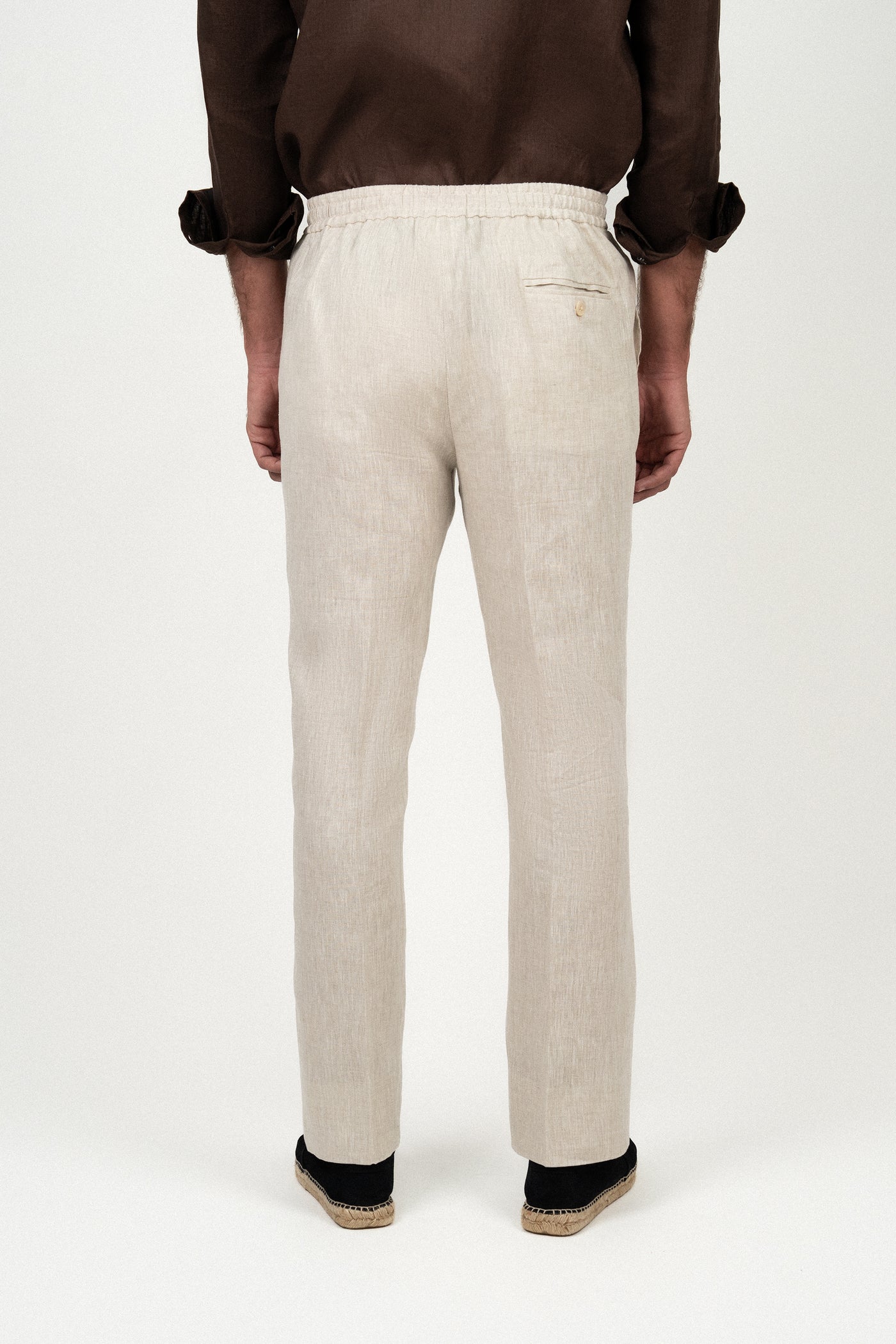 Pantalón Lino Anudar Sand - Pantalón a medida BUND