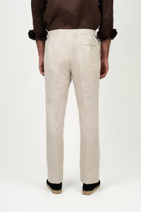 Pantalón Lino Anudar Sand - Pantalón a medida BUND