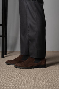 Flannel Stone Gray Wool Casual Cargo Pants