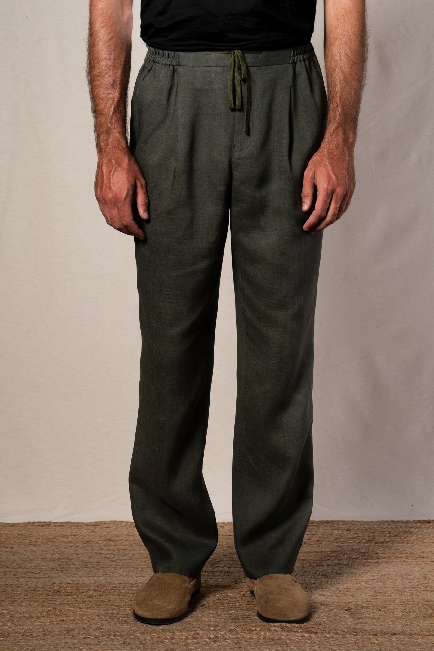Dark Green Jogger Casual Pants