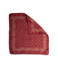 Pañuelo de bolsillo Burgundy Silken Range de seda - BUND