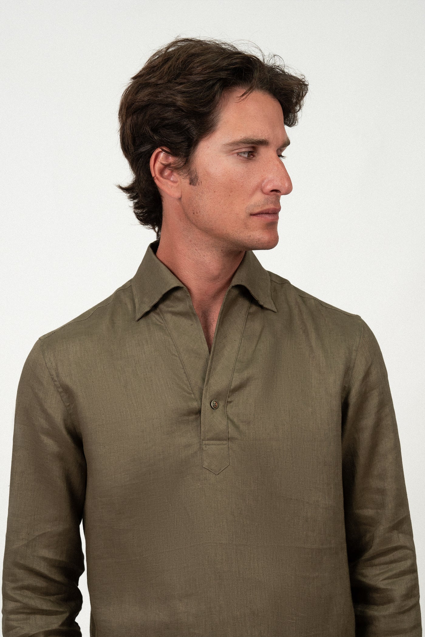 Linen Shirt Olive T-shirt