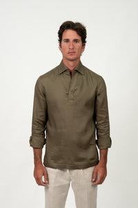 Linen Shirt Olive T-shirt