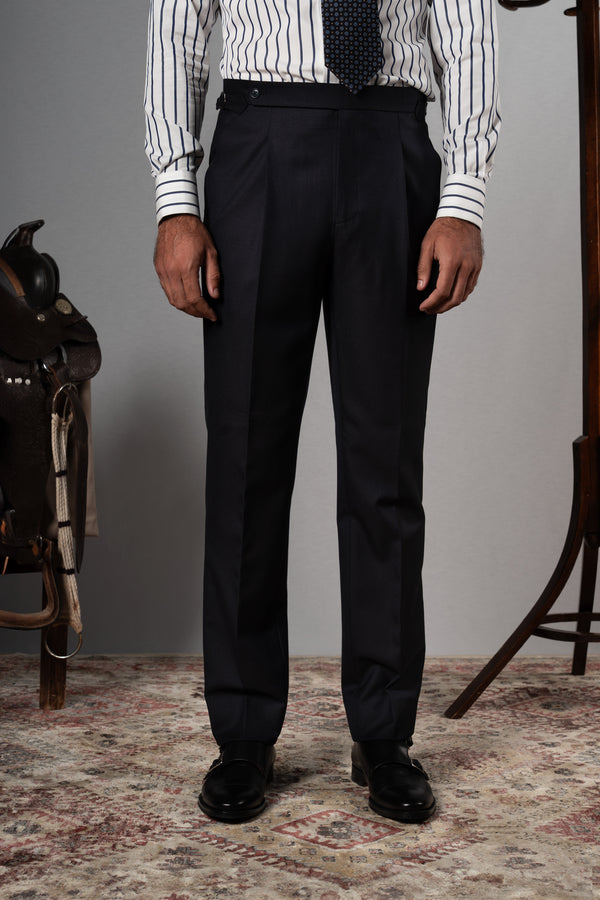 Twill Dark Navy 3 Pieces Suit
