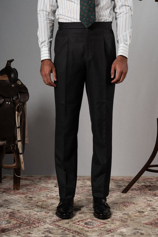 Twill Dark Grey 3 Pieces Suit