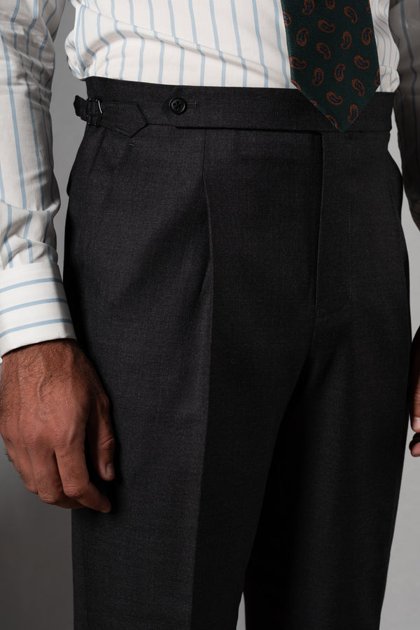 Twill Dark Grey 3 Pieces Suit