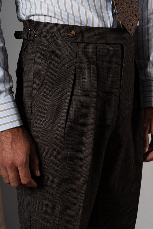 Wales Chocolate Brown Wool 3 Pieces Suit