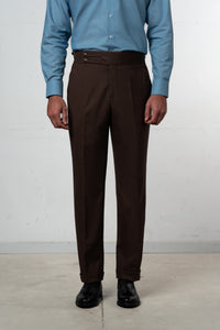 Plain Brown Chocolate Tailoring Pants