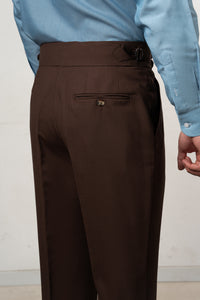 Plain Brown Chocolate Tailoring Pants