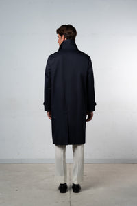 Plain Navy Rain Coat - Abrigo a medida BUND