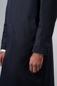 Plain Navy Rain Coat - Abrigo a medida BUND