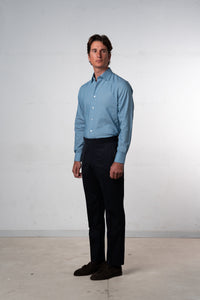 Plain Denim Casual Shirt - Camisa BUND