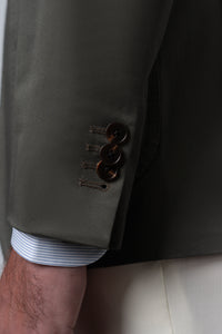 Plain Olive Green Blazer - Blazer a medida BUND