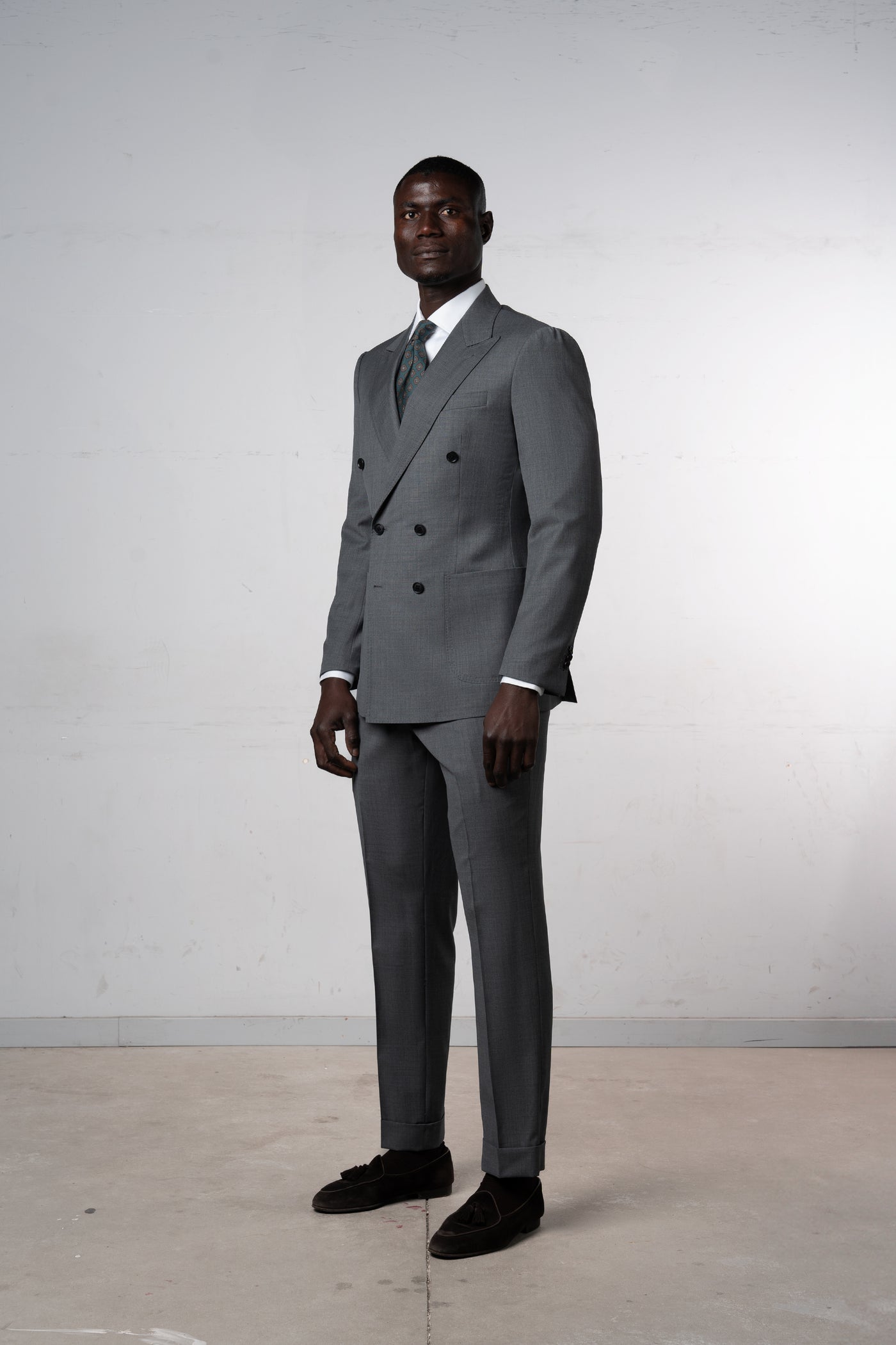 Plain Stone Grey Suit - Traje a medida BUND