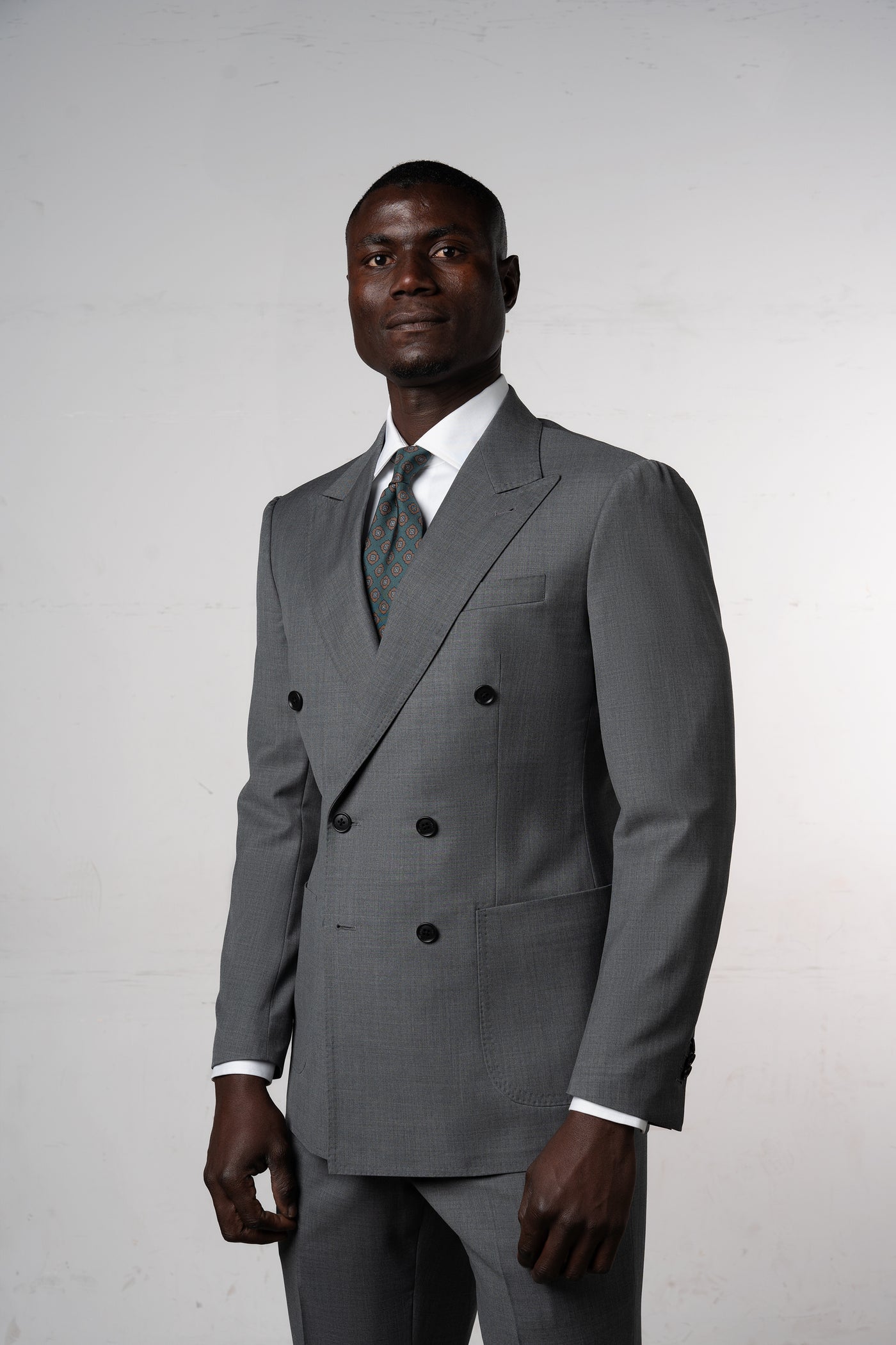 Plain Stone Grey Suit - Traje a medida BUND