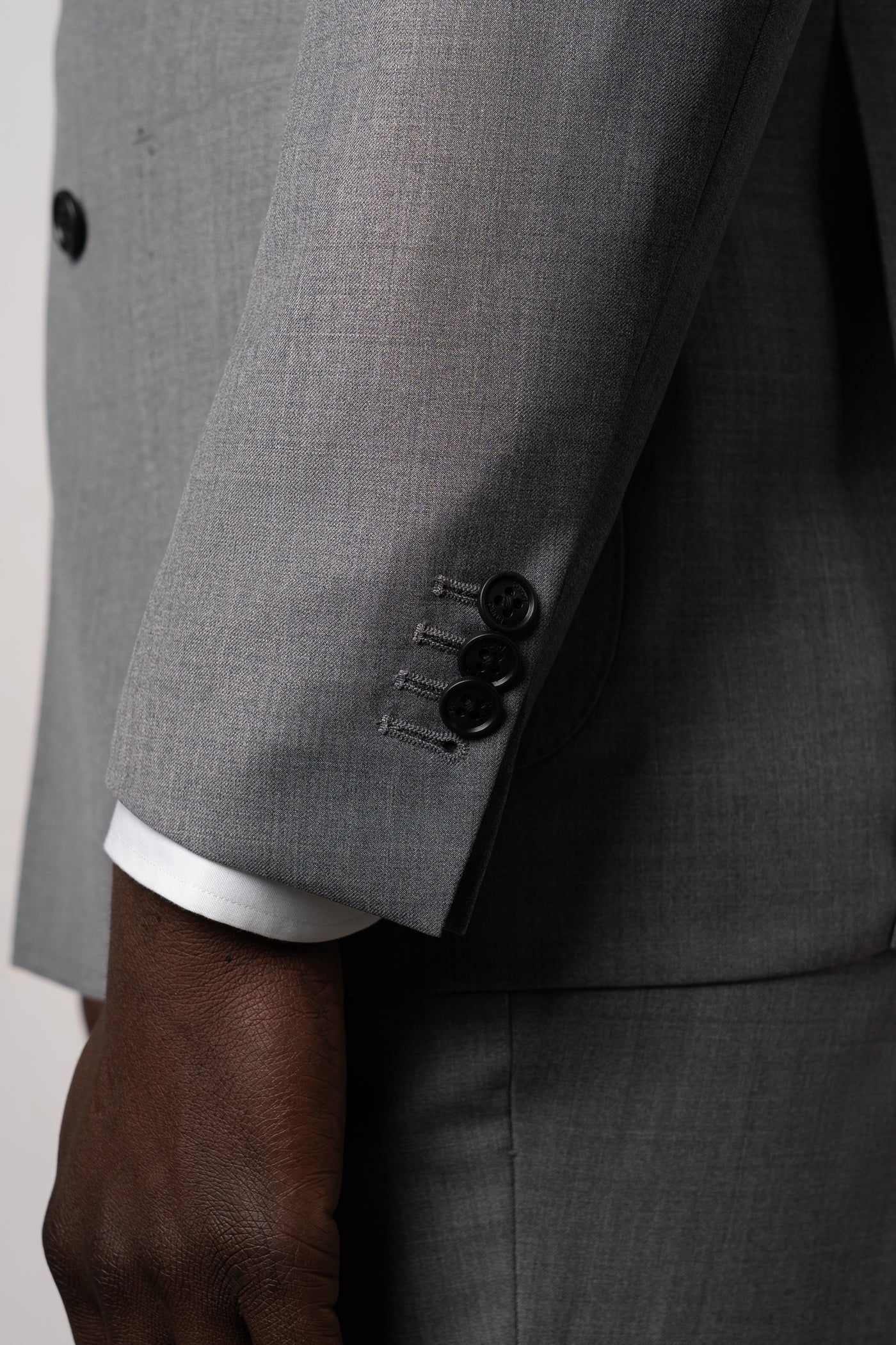 Plain Stone Grey Suit - Traje a medida BUND