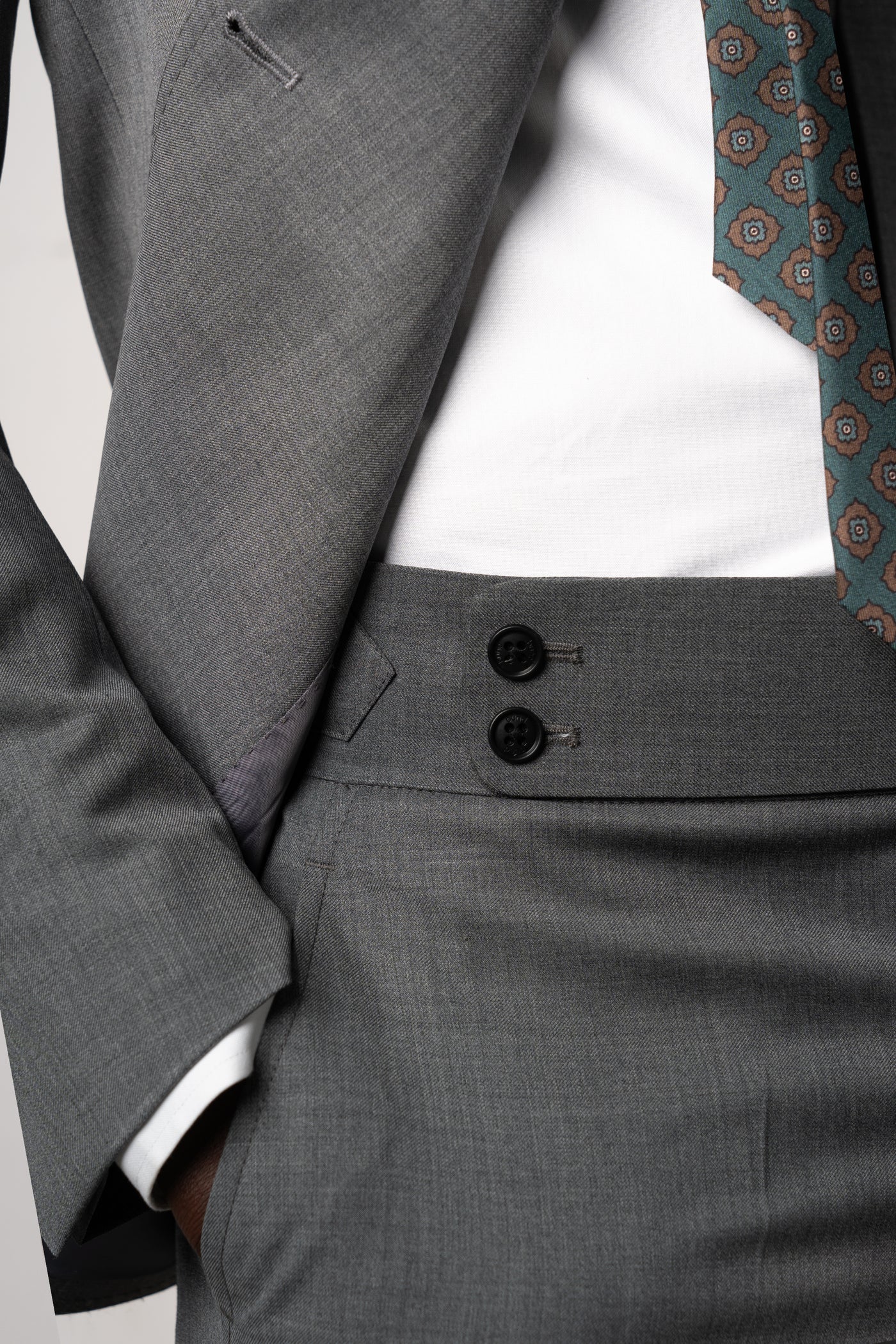 Plain Stone Grey Suit - Traje a medida BUND