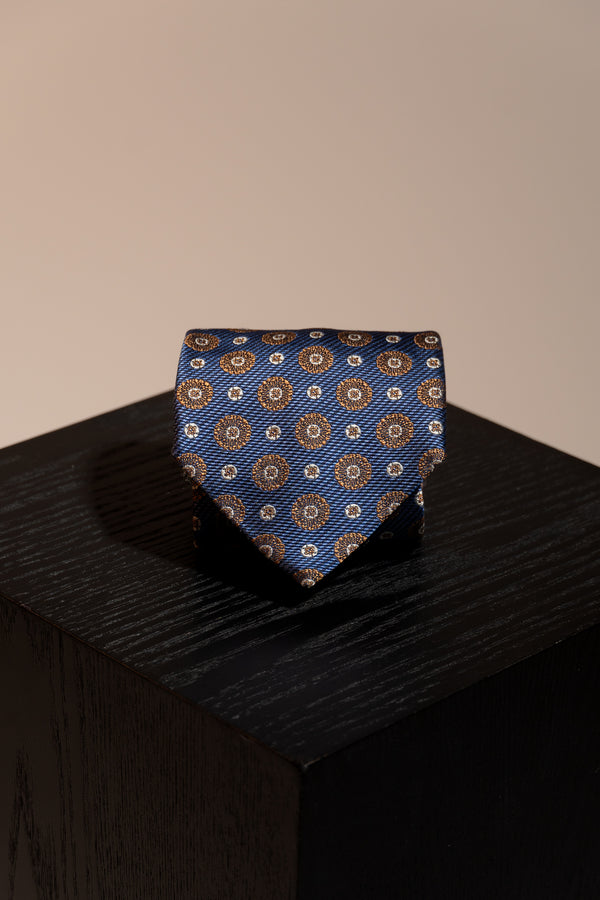 Corbata Rosetón Azul