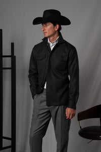 Moulin Stone Grey Wool Overshirt - Camisa BUND