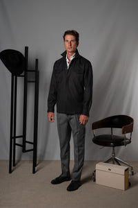 Moulin Stone Grey Wool Overshirt - Camisa BUND
