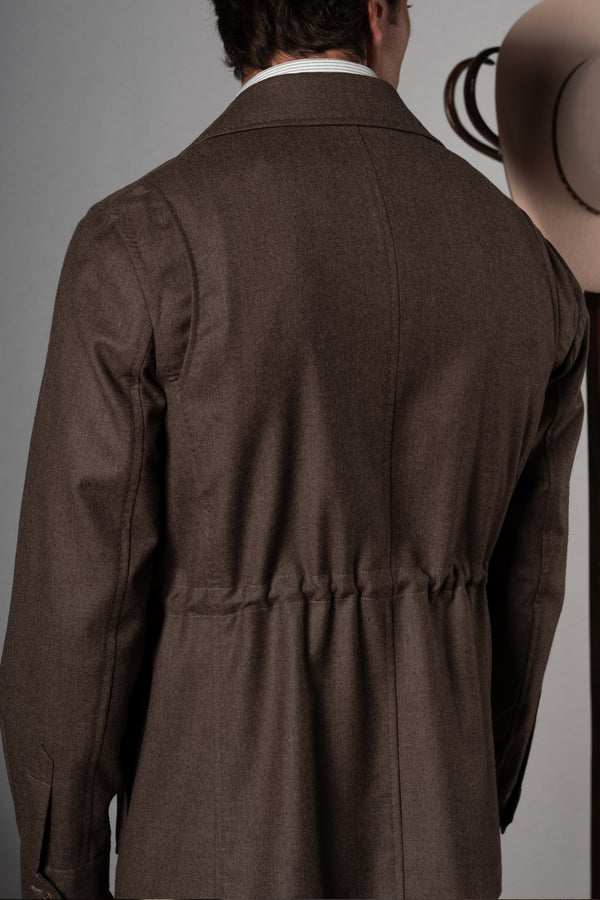 Plain Bison Wool Sahariana