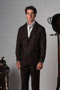 Image for Plain Chocolate Brown Sahariana
