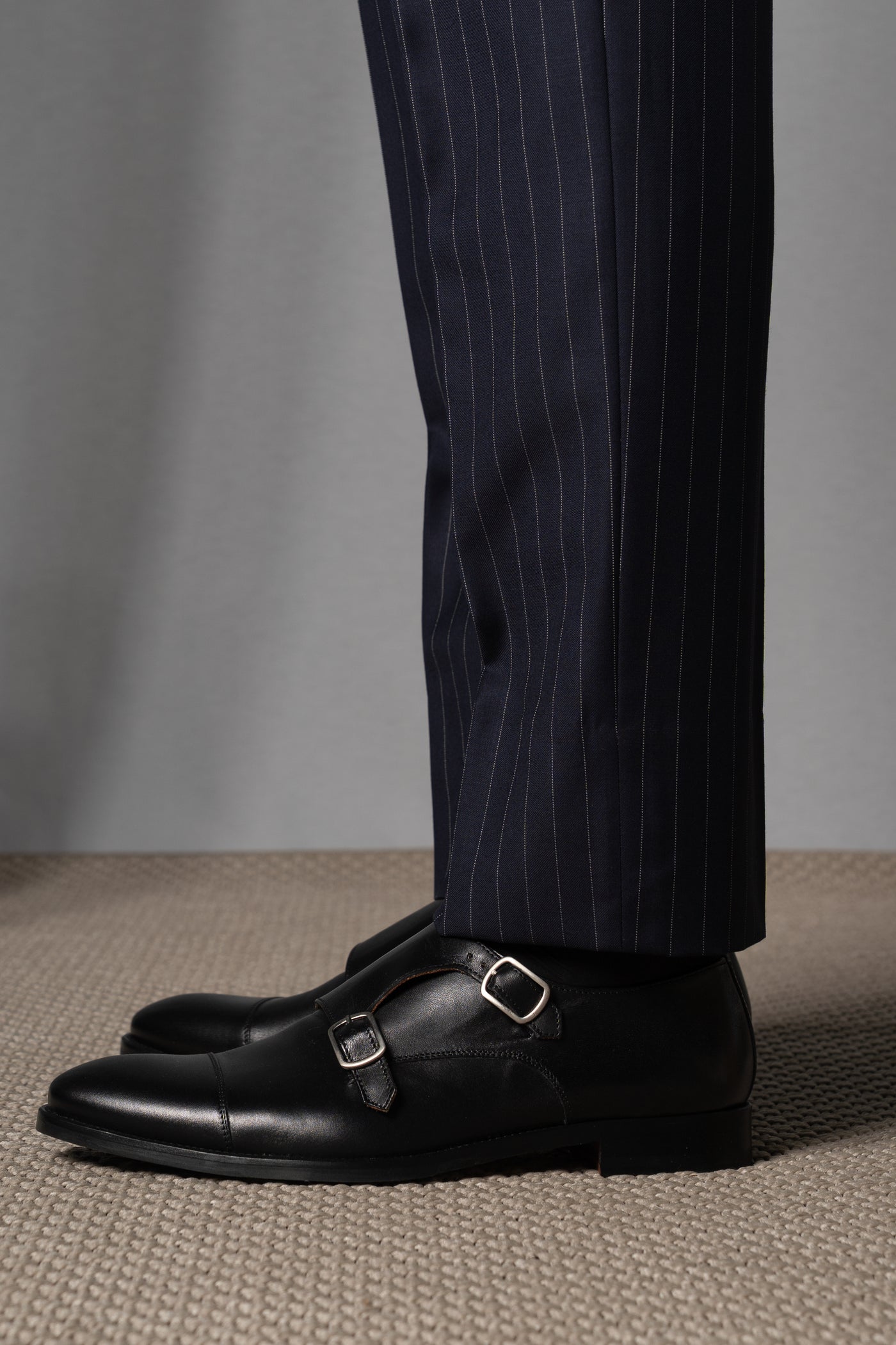 Stripes Dark Navy Wool Suit - Traje a medida BUND
