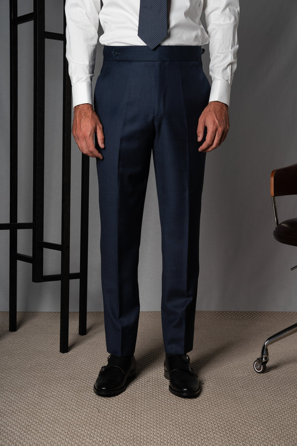 Fil a fil Navy Wool Suit