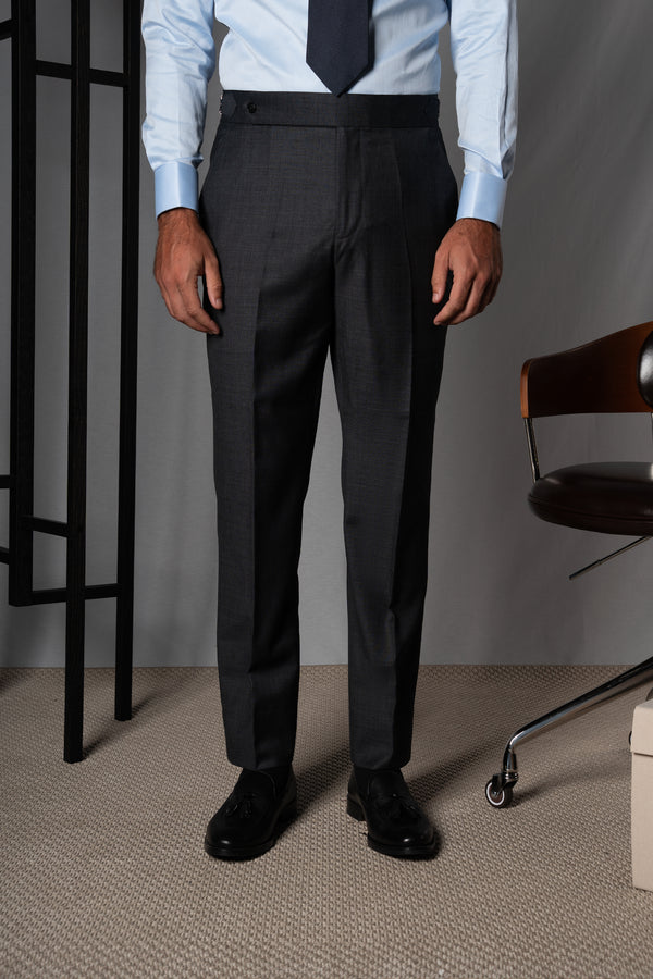 Fil a fil Stone Grey Wool Suit