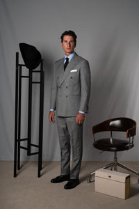Wales Light Grey Wool Suit - Traje a medida BUND